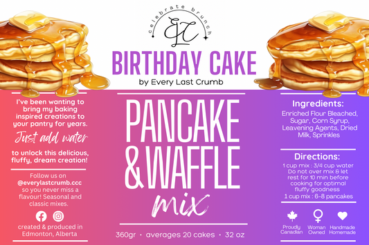 Birthday Cake • Pancake & Waffle Mix